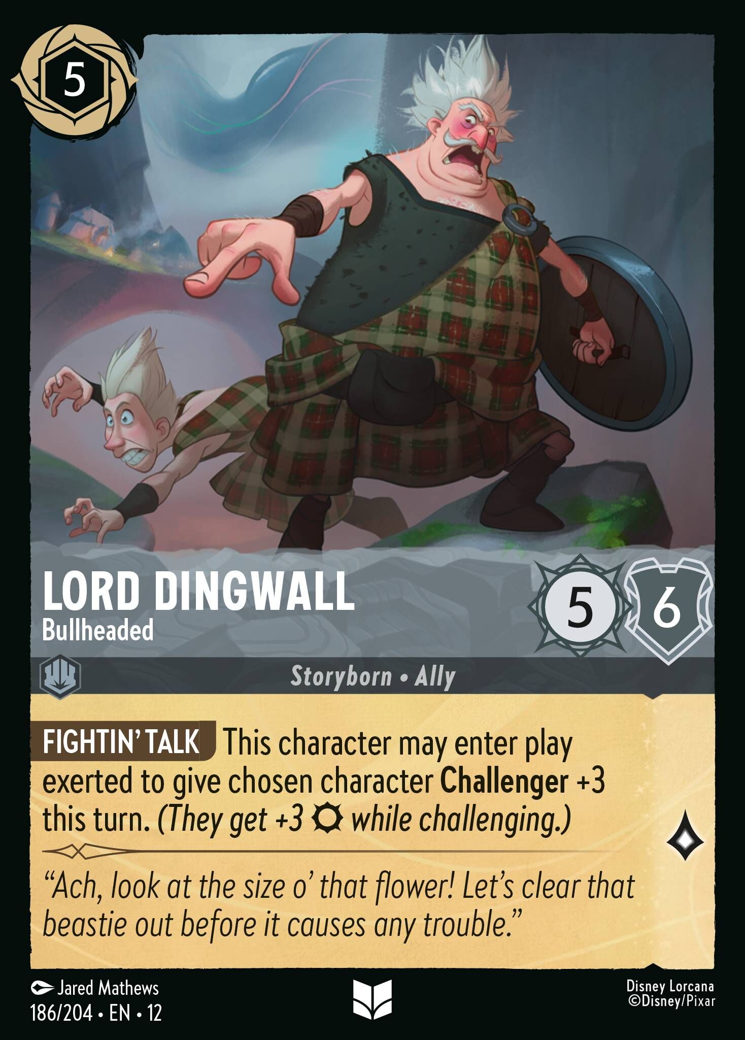 Wilds Unknown - 186/204 Lord Dingwall - Bullheaded (Foil) UC