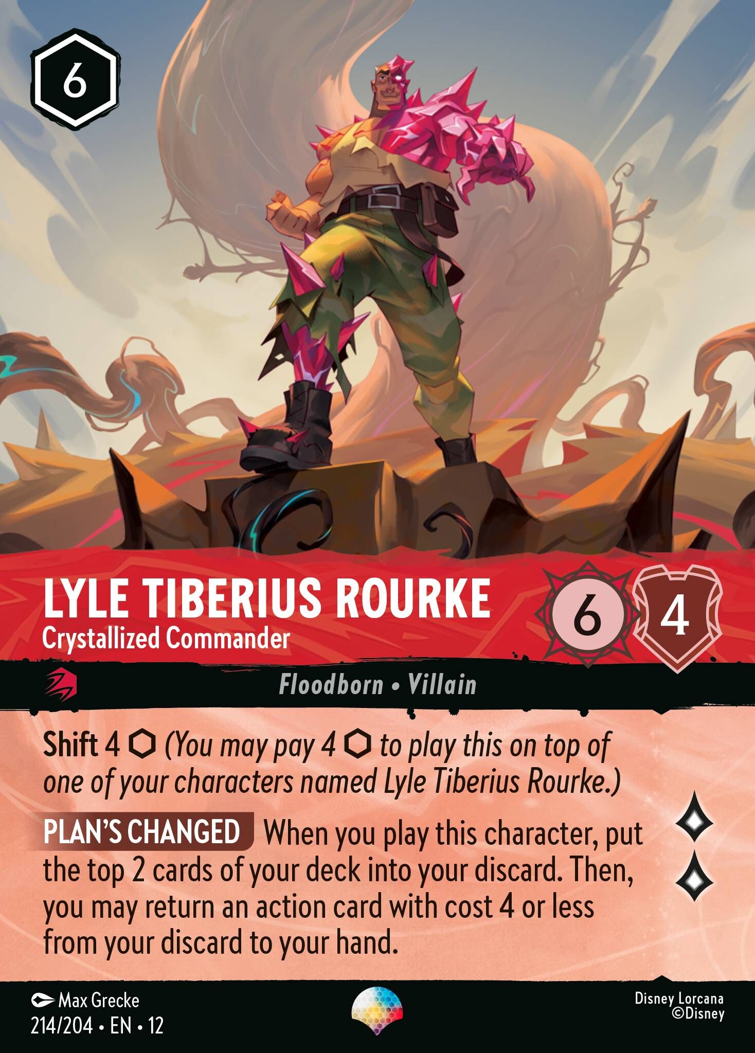 Wilds Unknown - 214/204 Lyle Tiberius Rourke - Crystallized Commander EP