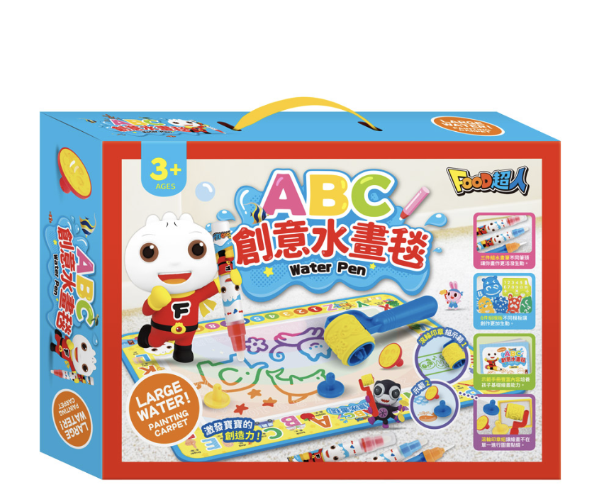 FOOD超人ABC水畫毯