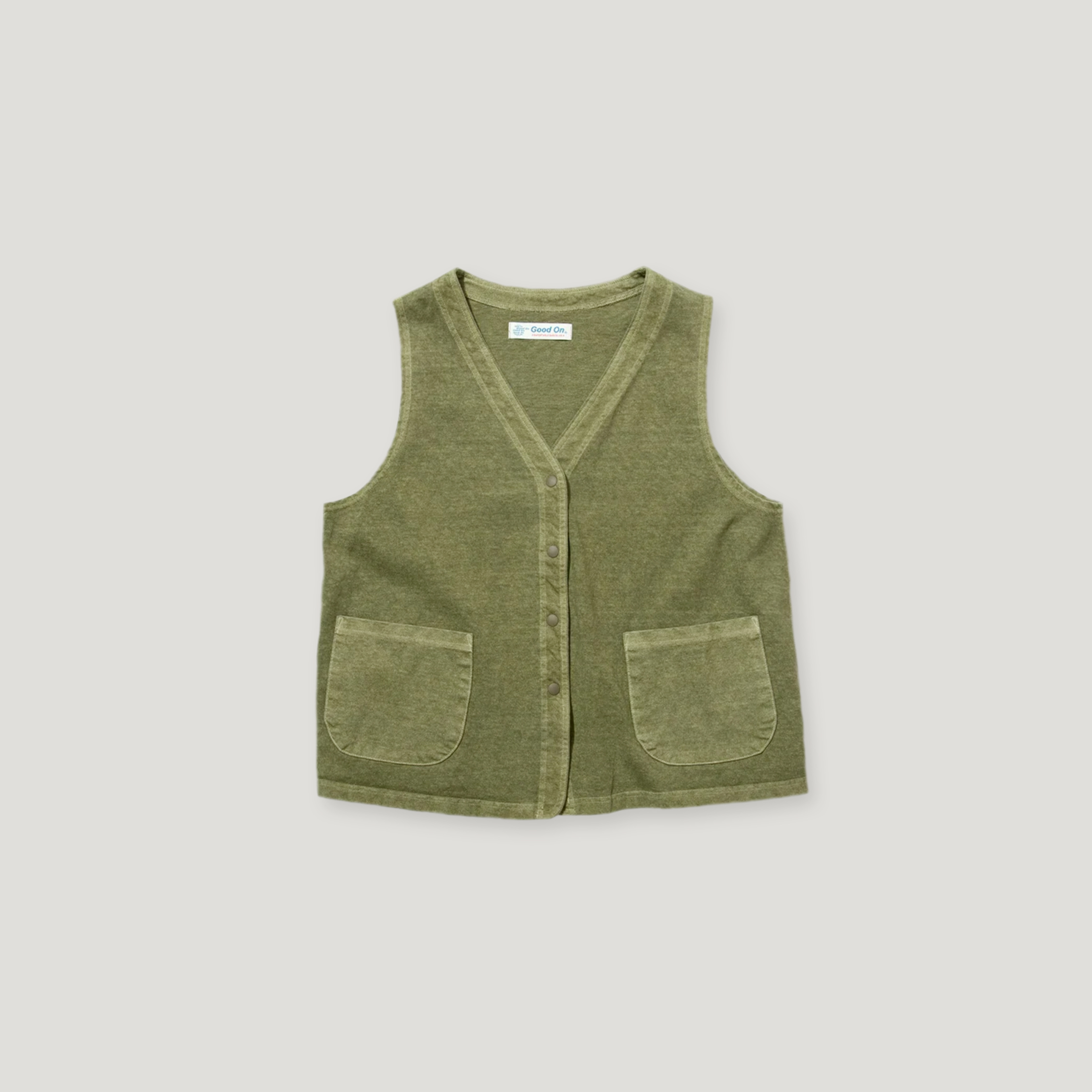GOOD ON Snap Tee Vest ╭ 2色 ╮