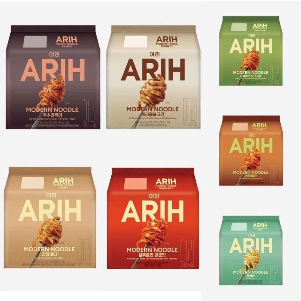 《預訂品》BTS x ARIH 現代寬扁麵4包裝