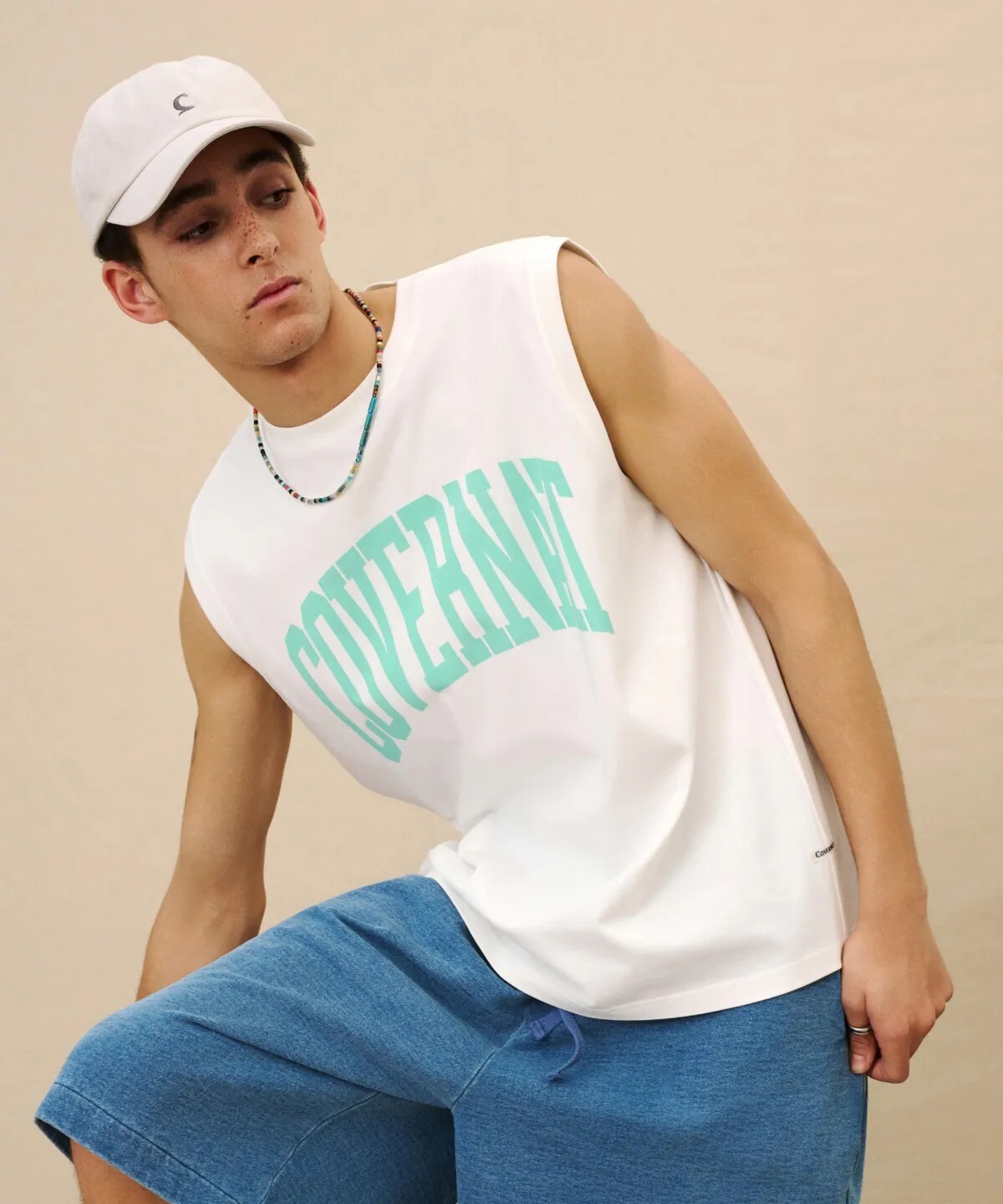 【OWN】Covernat 無袖 上衣 背心 2026 春夏 新品 休閒 圓領 拱型 大LOGO 不分男女 黑色 白色 深藍