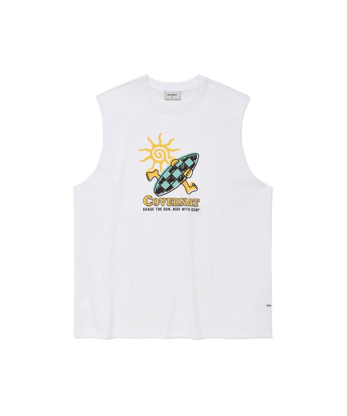 【OWN】Covernat 無袖 上衣 背心 2026 春夏 新品 休閒 圓領 衝浪 大LOGO 不分男女 炭灰 白色 深藍