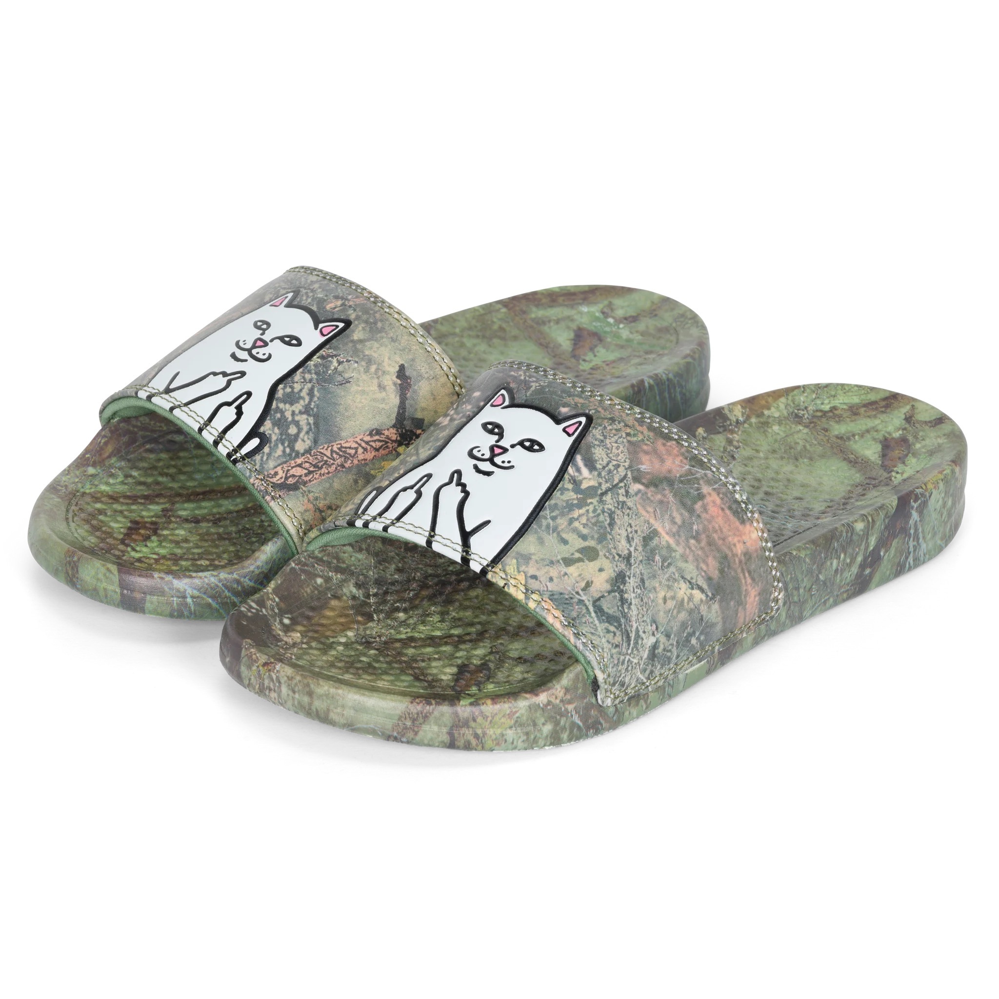 RIPNDIP LORD NERMAL 中指貓拖鞋 - NERM TREE CAMO