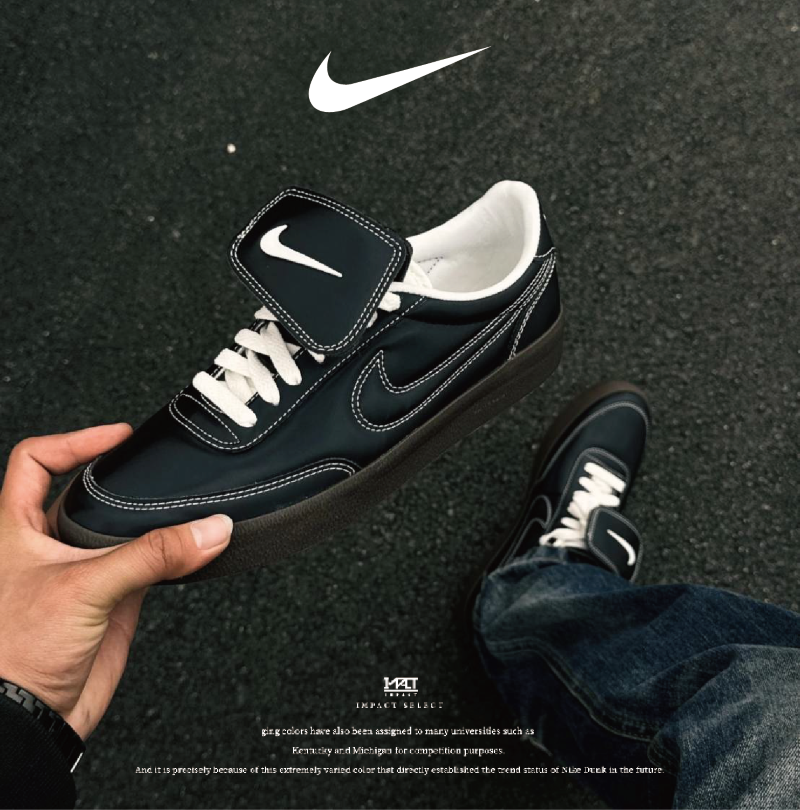 Nike Killshot 2 PRM 復古 休閒鞋 皮革 男鞋 消光黑 HQ3489-010 煙灰銀 IM4842-099