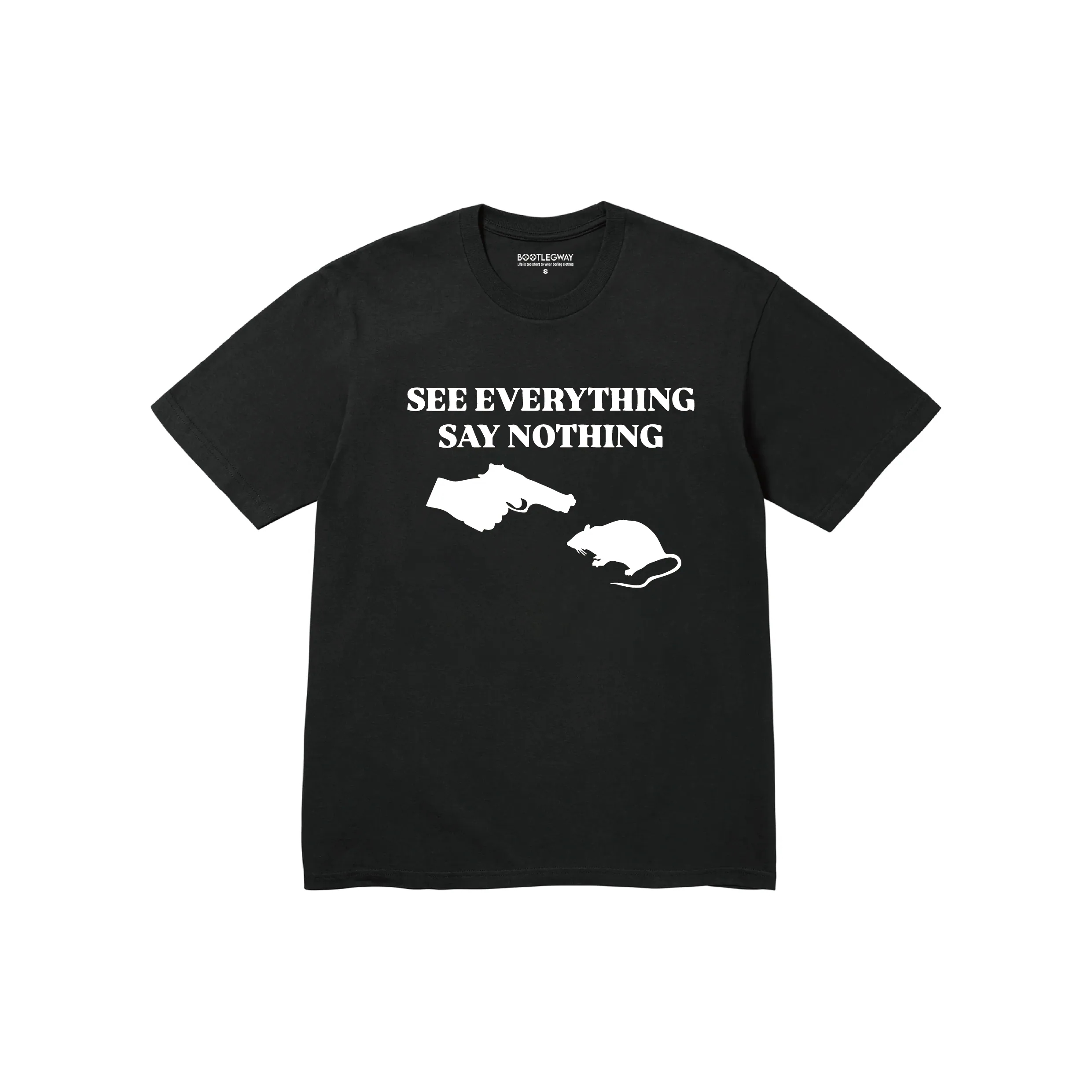 Bootlegway｜"RAT" Tee (Black/White)
