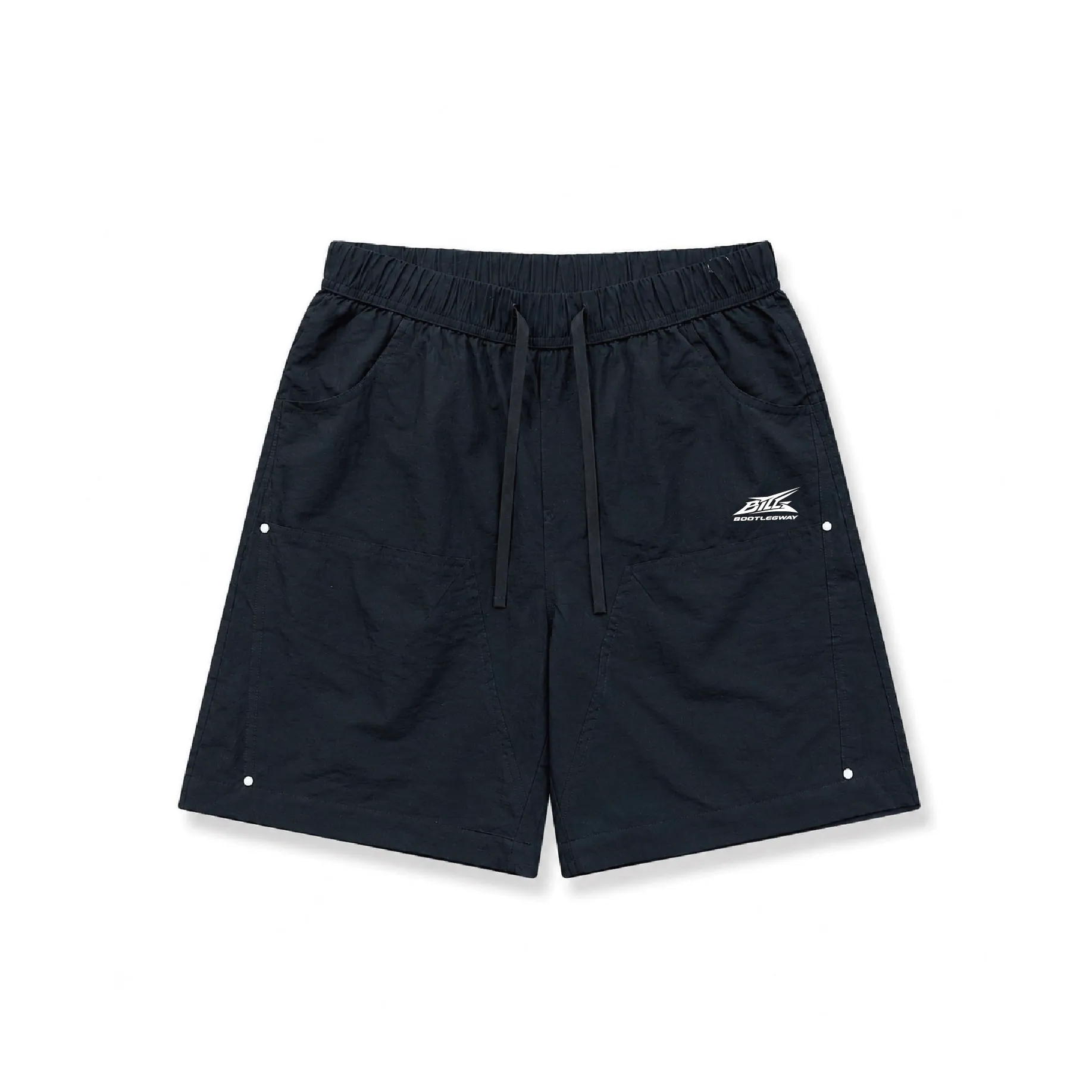 Bootlegway｜BTLG Relaxed Linen Shorts (Black)