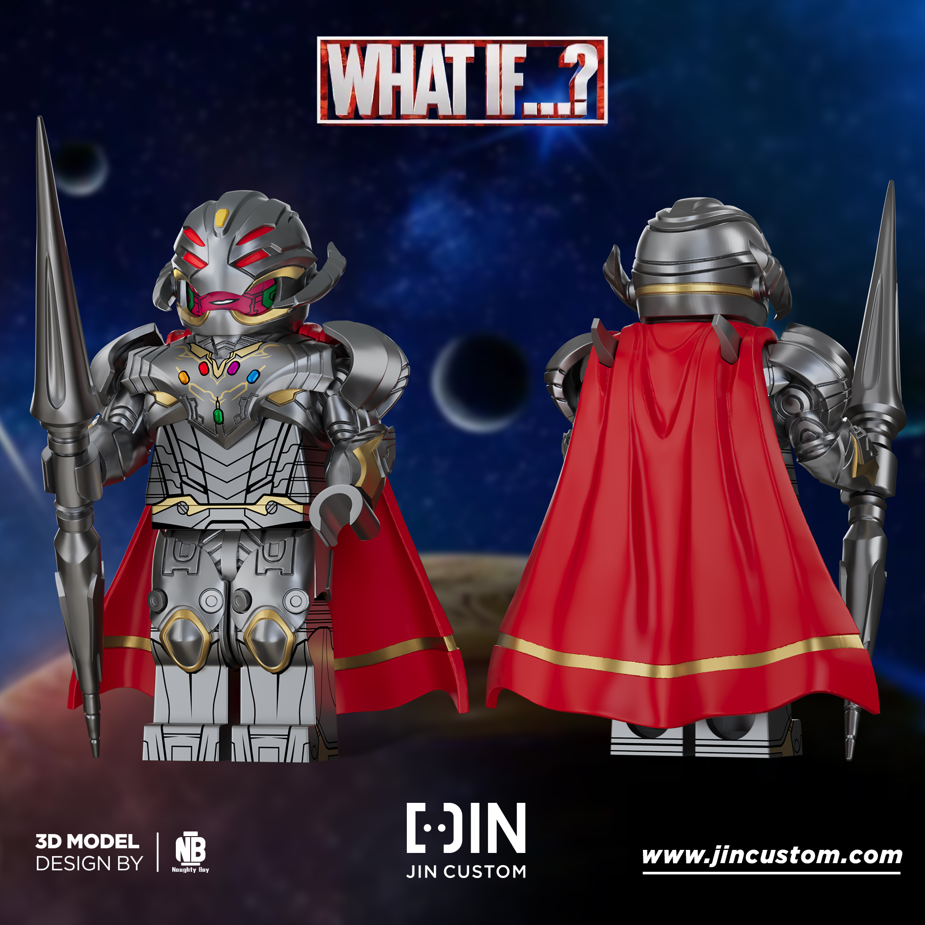 [Jin Custom][Preorder] WHATIF…？Infinity Stone Ultron [PADprinted]