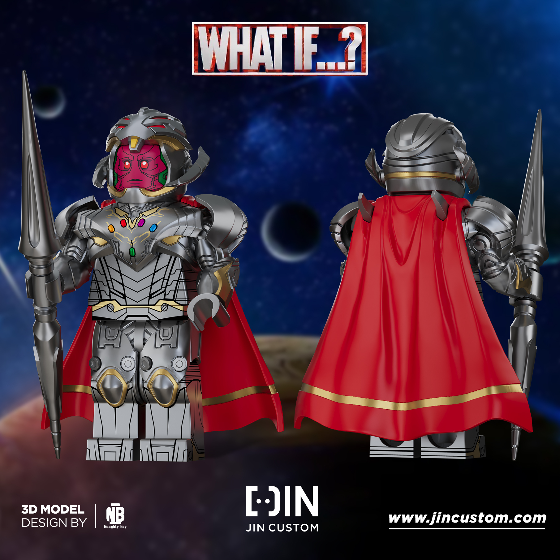 [Jin Custom][Preorder] WHATIF…？Infinity Stone Ultron [PADprinted]