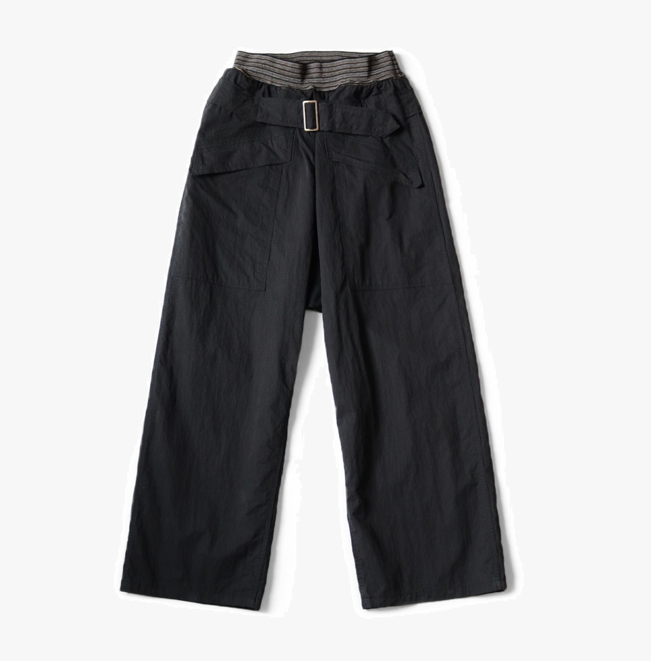 KAPITAL Ripstop AVIATOR Suit CUT PANTS - BLACK PRE ORDER ITEM (預訂中)