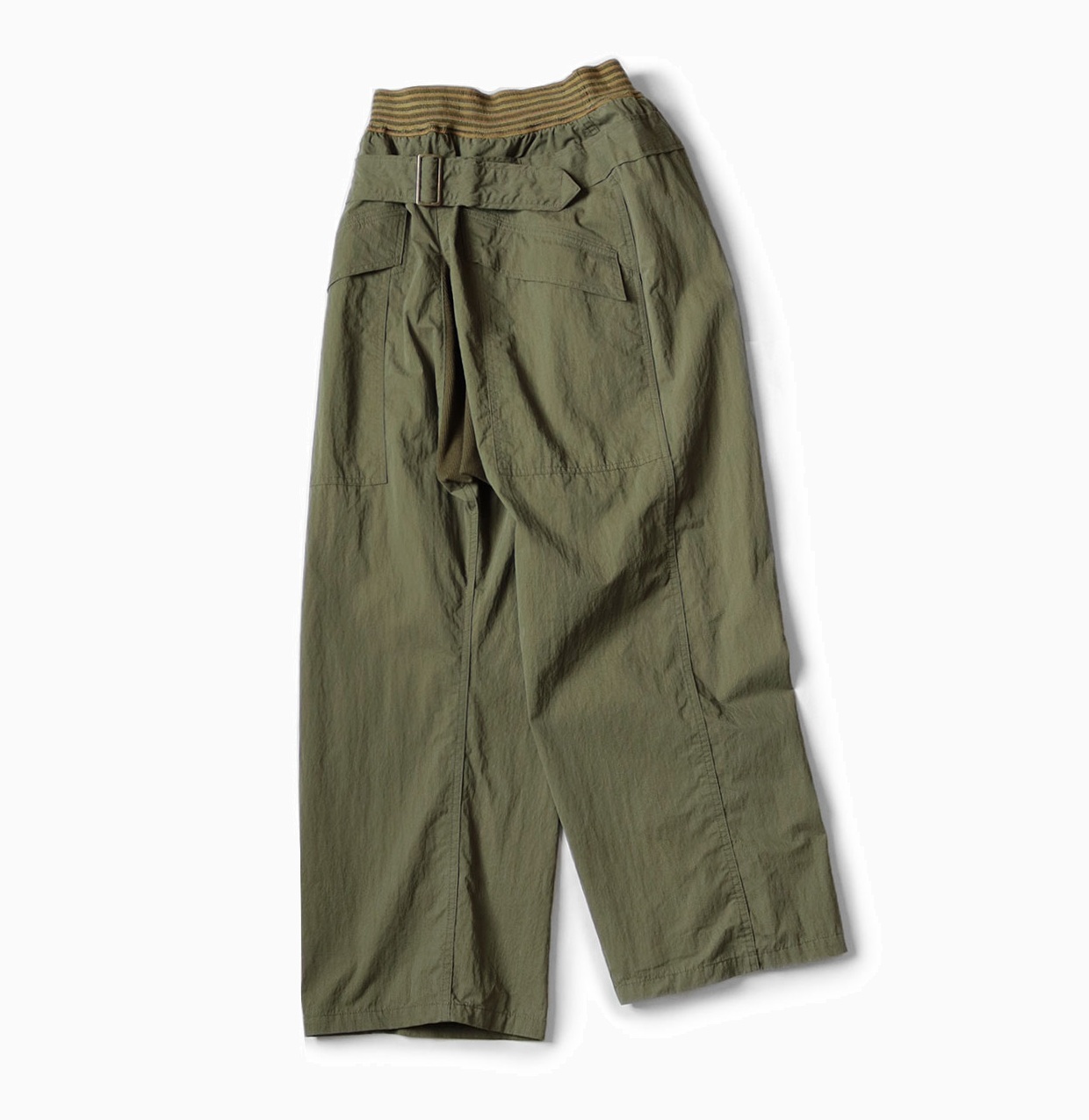 KAPITAL Ripstop AVIATOR Suit CUT PANTS - OLIVE PRE ORDER ITEM (預訂中)