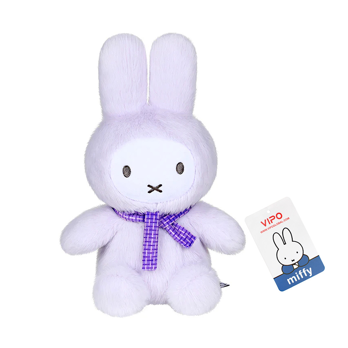 VIPO Miffy 馬卡龍毛绒公仔 (25cm) -粉紫色 -MIF37556