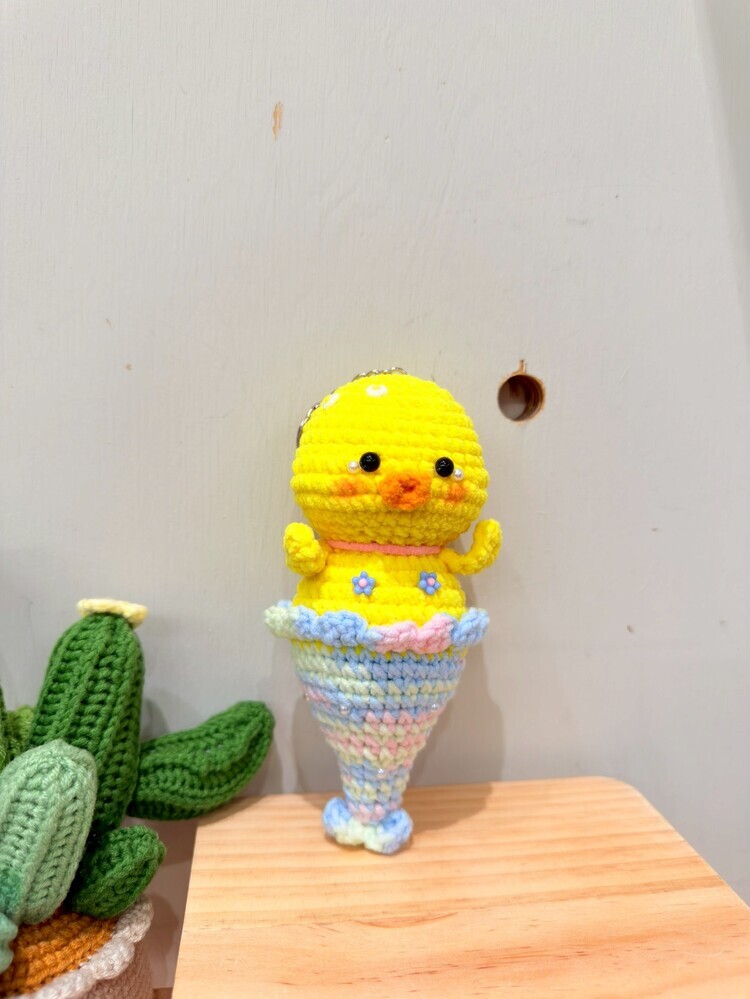 珍珠人魚動物吊飾