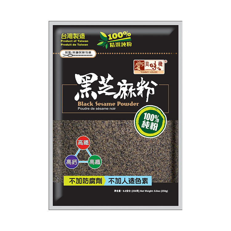 元氣補給組合  - 美味棧 黑芝麻粉 250gx1  + 美味棧 亞麻籽粉 250gx1