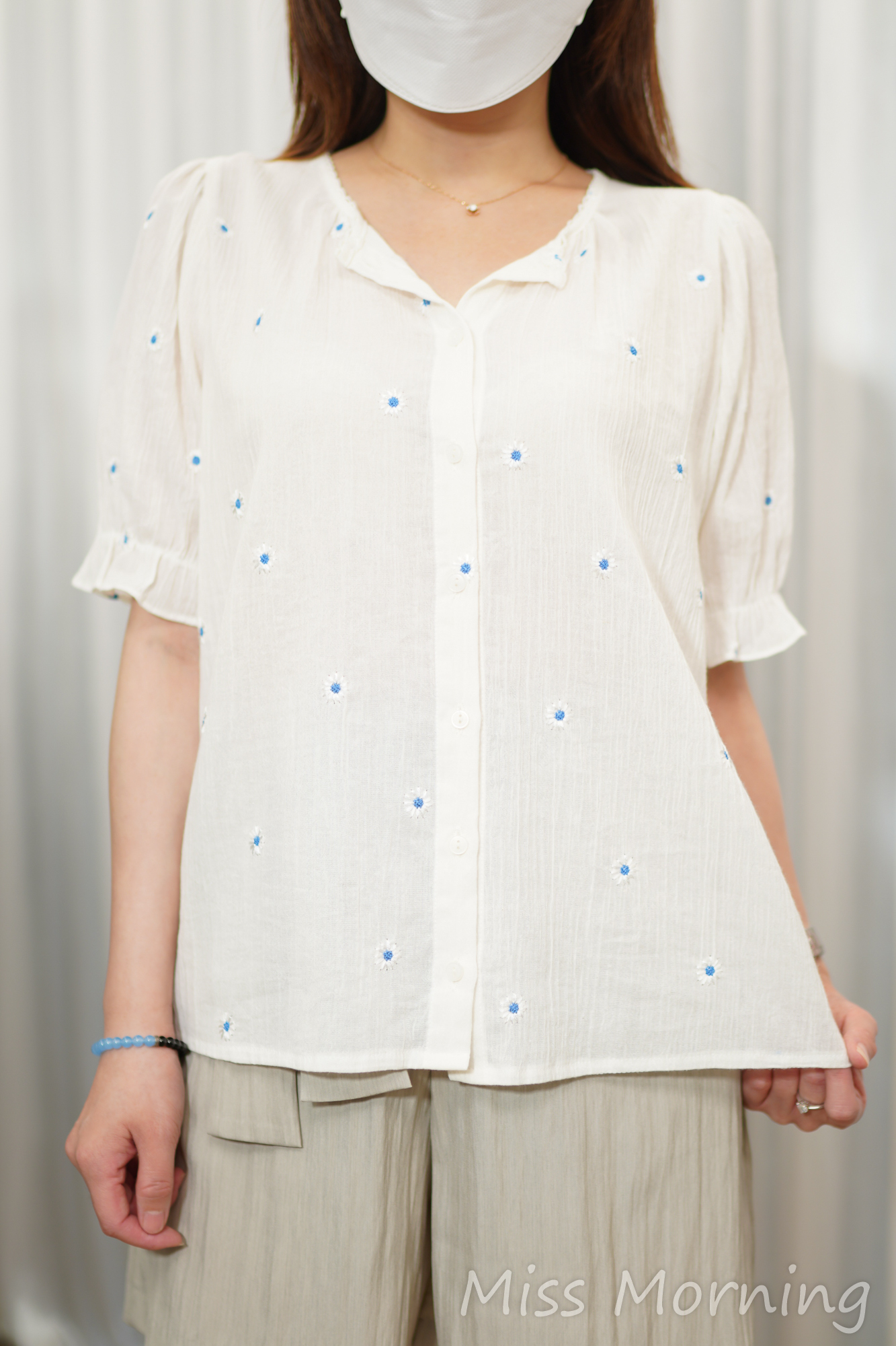 刺繡小菊上衣(15276)