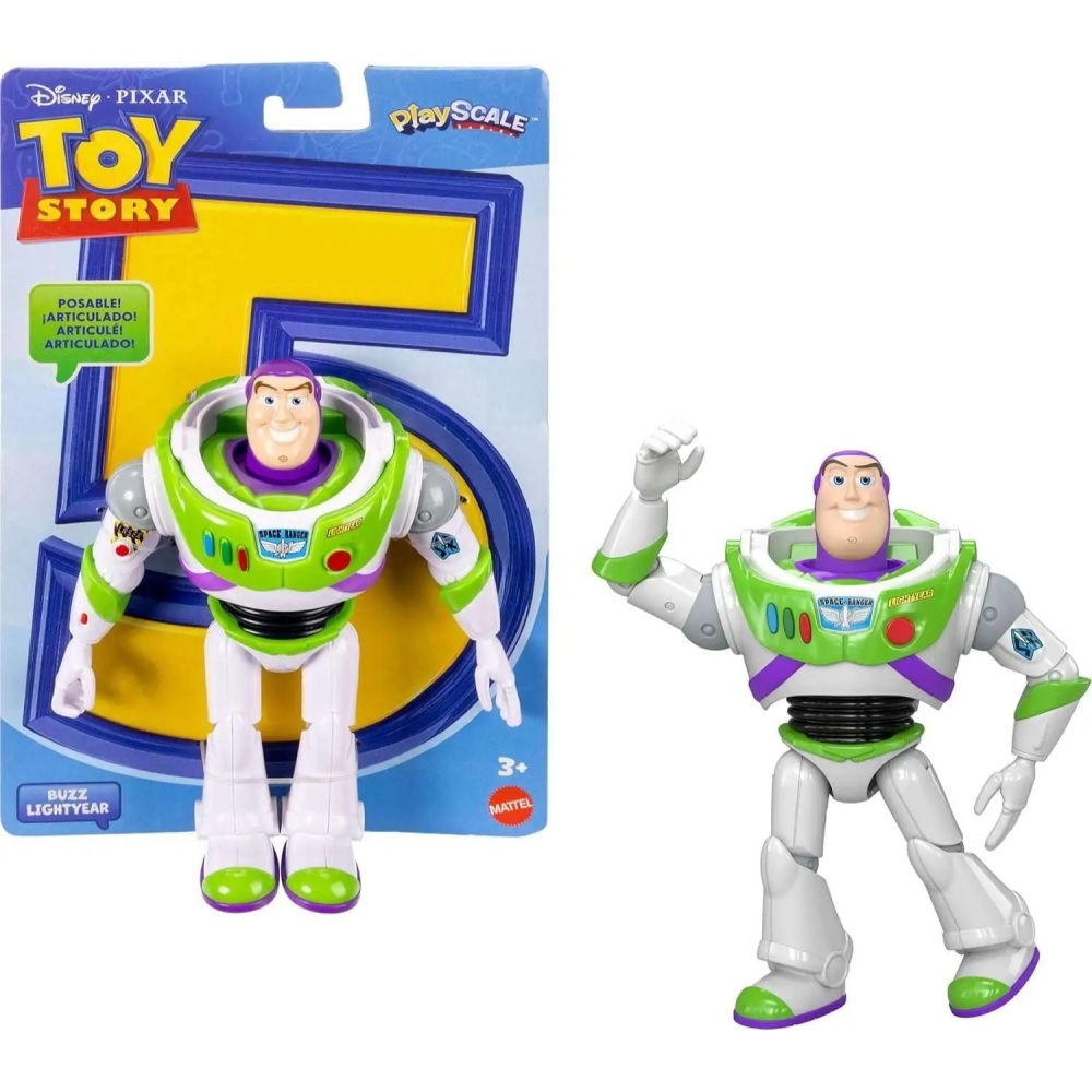 【玩具研究中心】MATTEL 美泰兒 玩具總動員5 7吋 巴斯光年 可動人偶