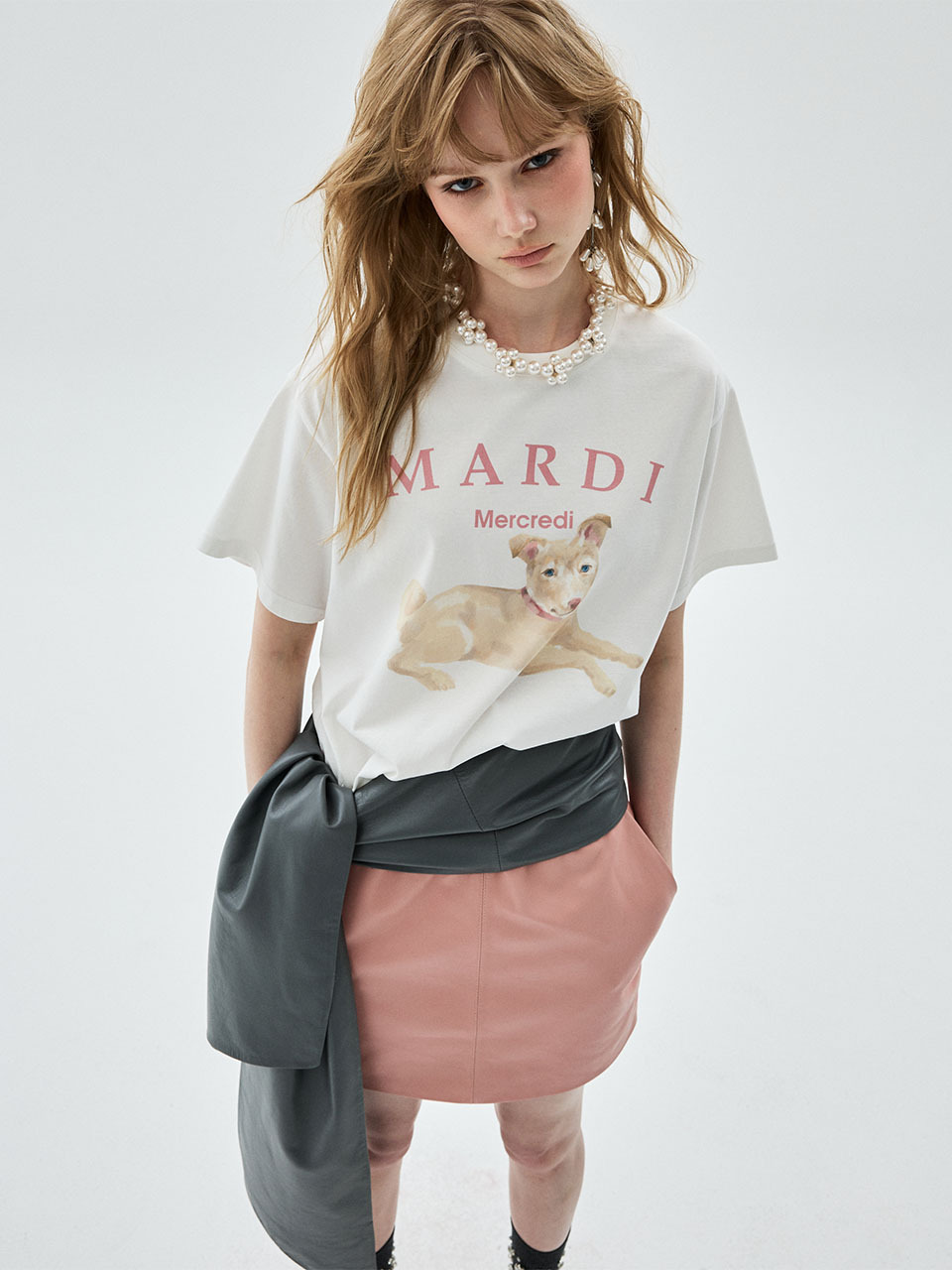 Mardi Mercredi TSHIRT NEZ TOUT ROSE 01