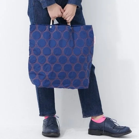 Bag'n'Noun｜DOTS PACK手提包 M號 - 深藍 (70020726NAVY)