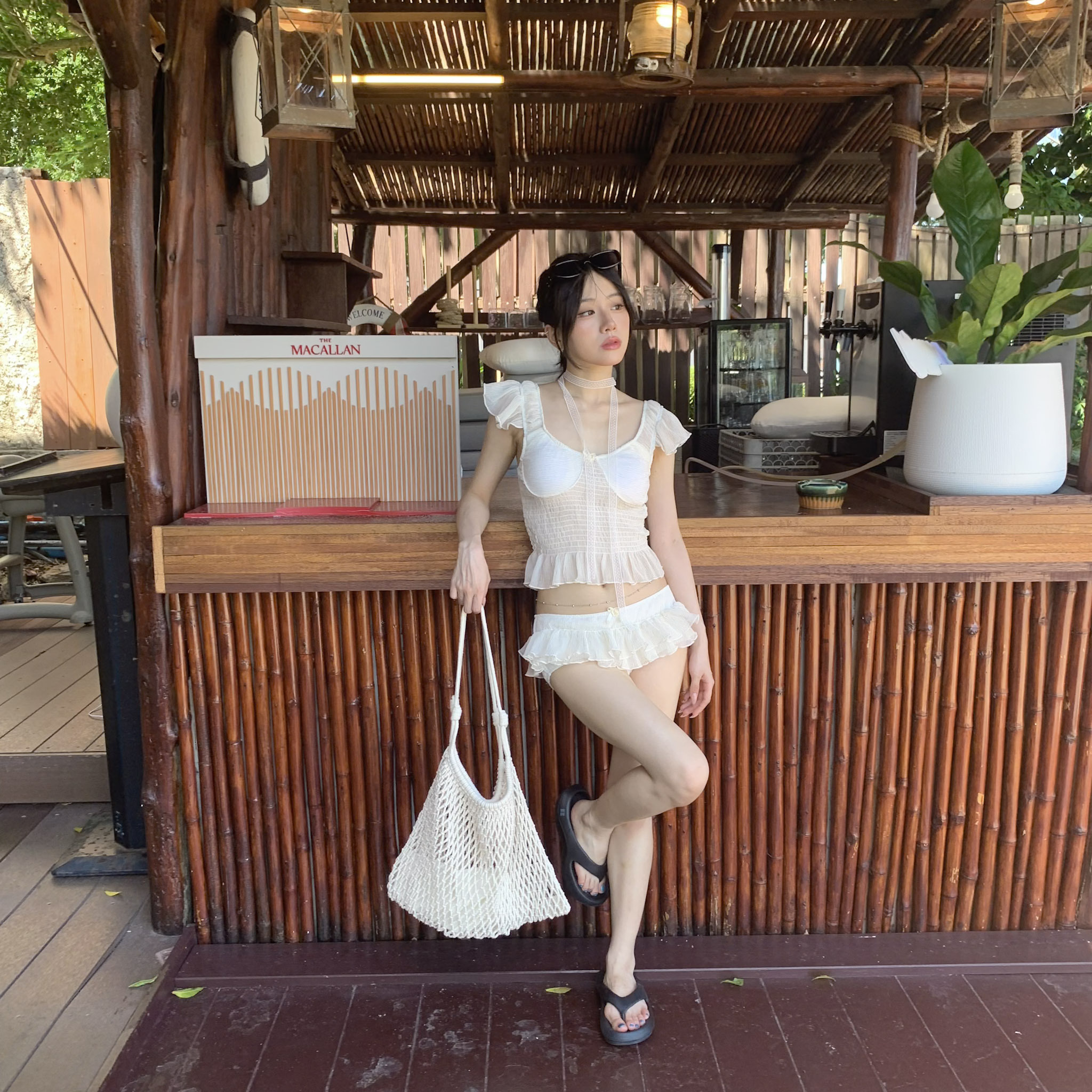 ISA_Made in Summer 度假感編織單肩包_64051