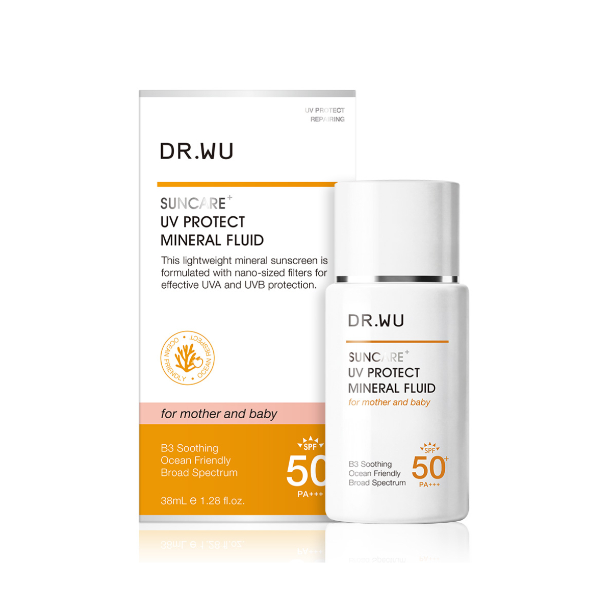 DR WU 輕透水感物理防曬液38ML SPF 50+ PA+++