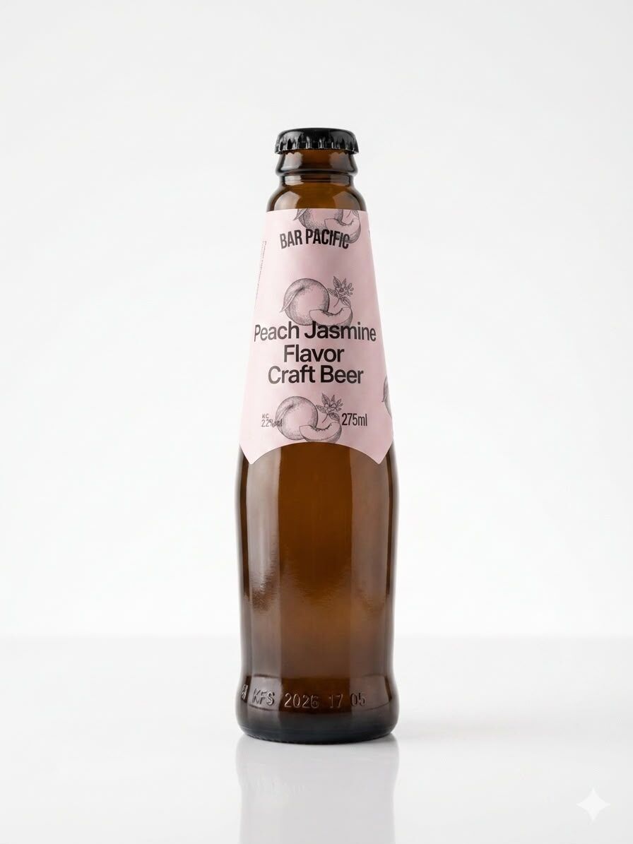Bar Pacific Peach Jasmine Flavor Craft Beer