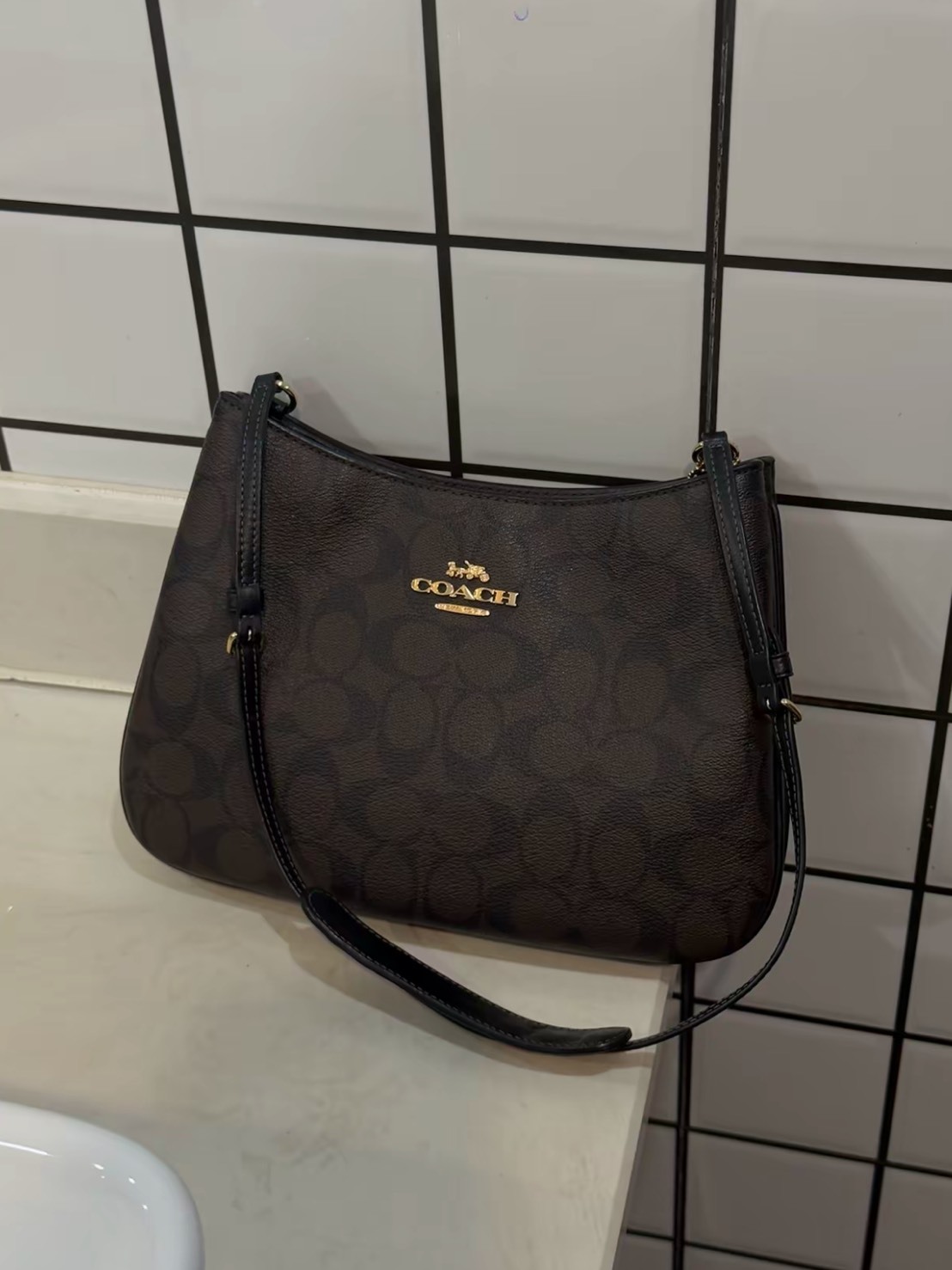 COACH PENELOPE 27 經典老花 手提 單肩包 大號 女款 五色