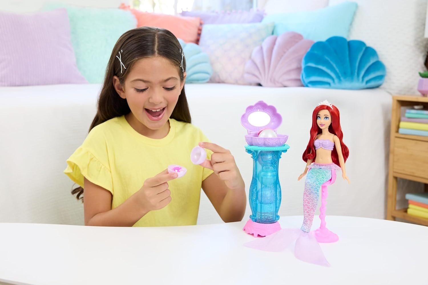 【玩具研究中心】MATTEL 美泰兒 迪士尼 愛麗兒驚喜寶盒