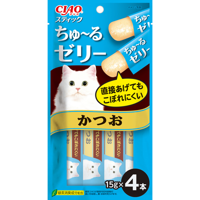 Ciaoちゅ〜る Jelly啫喱 鰹魚 貓條 15g × 4支