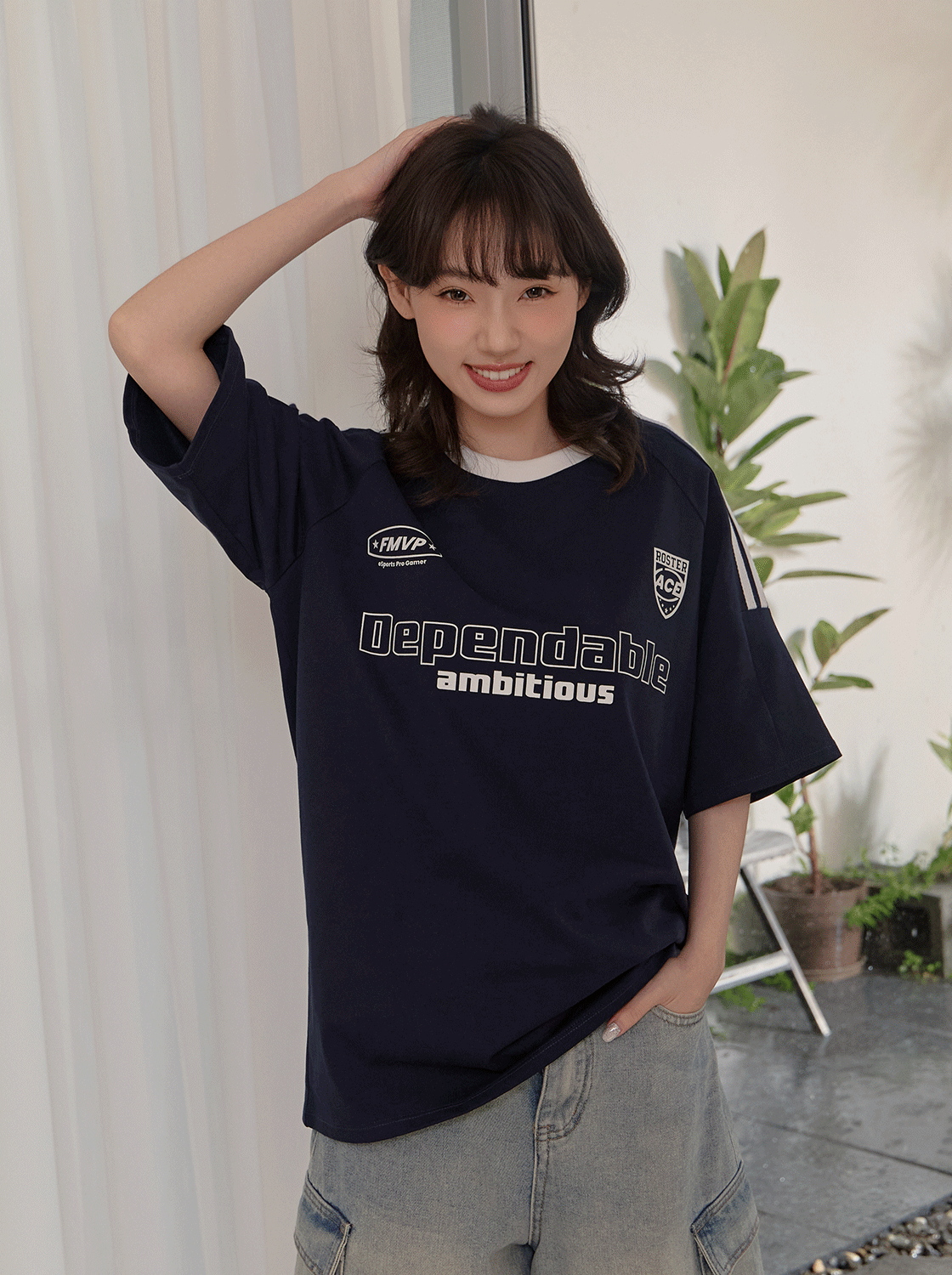 競速線條機能短袖上衣