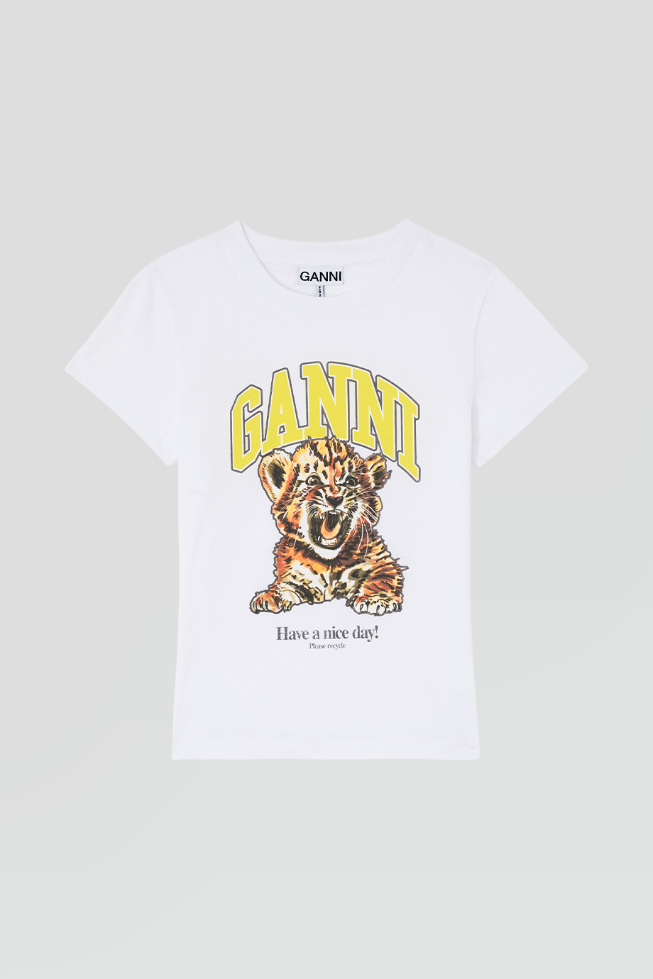 GANNI｜基本款貼身老虎短袖上衣