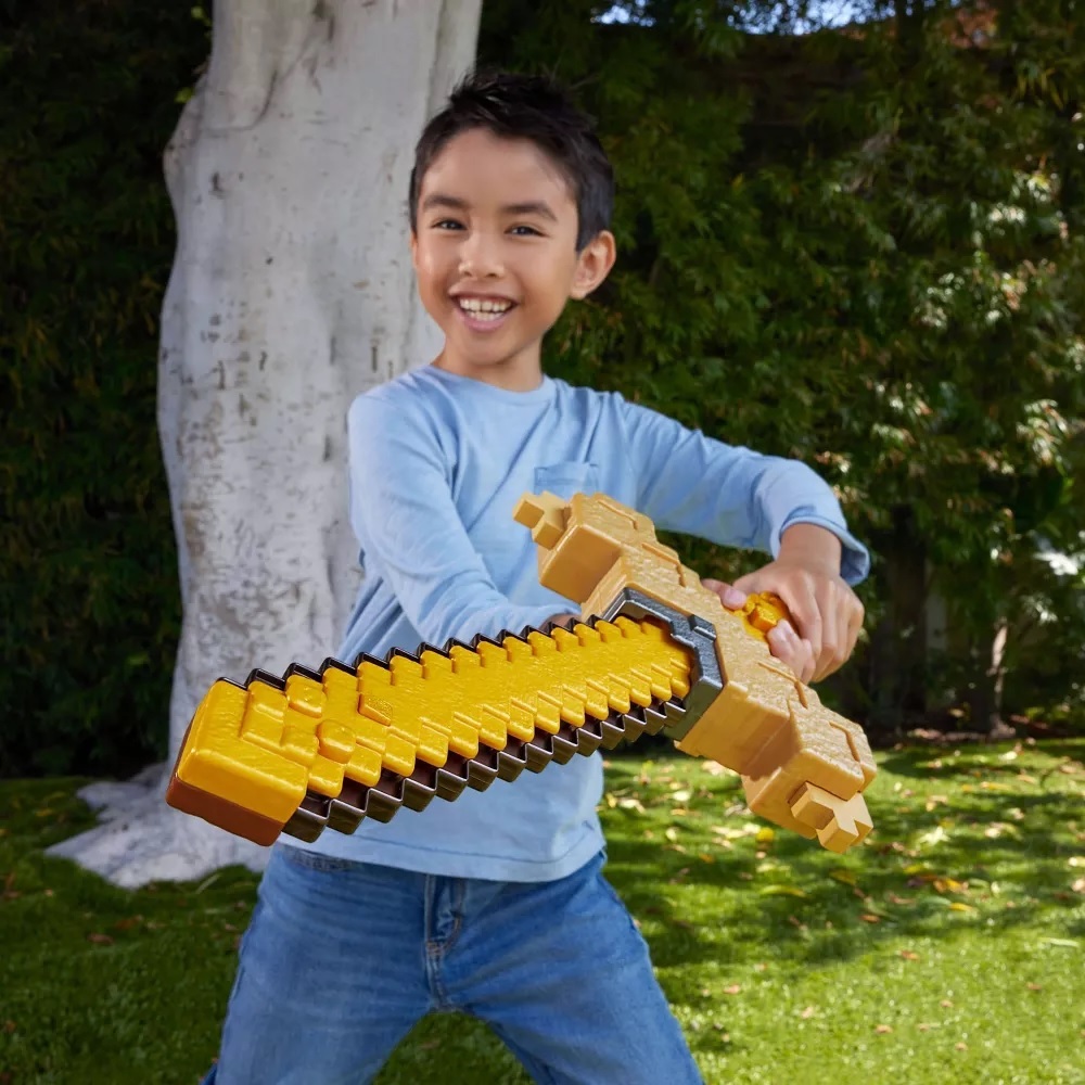 【玩具研究中心】MATTEL 美泰兒 Minecraft 麥塊系列 二合一劍