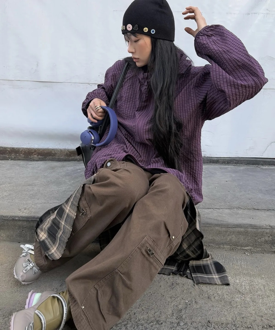 🇰🇷 Dickies 格紋輕薄風衣 防風外套 夾克 連帽 泡泡紗 抽繩 男女 / 預購