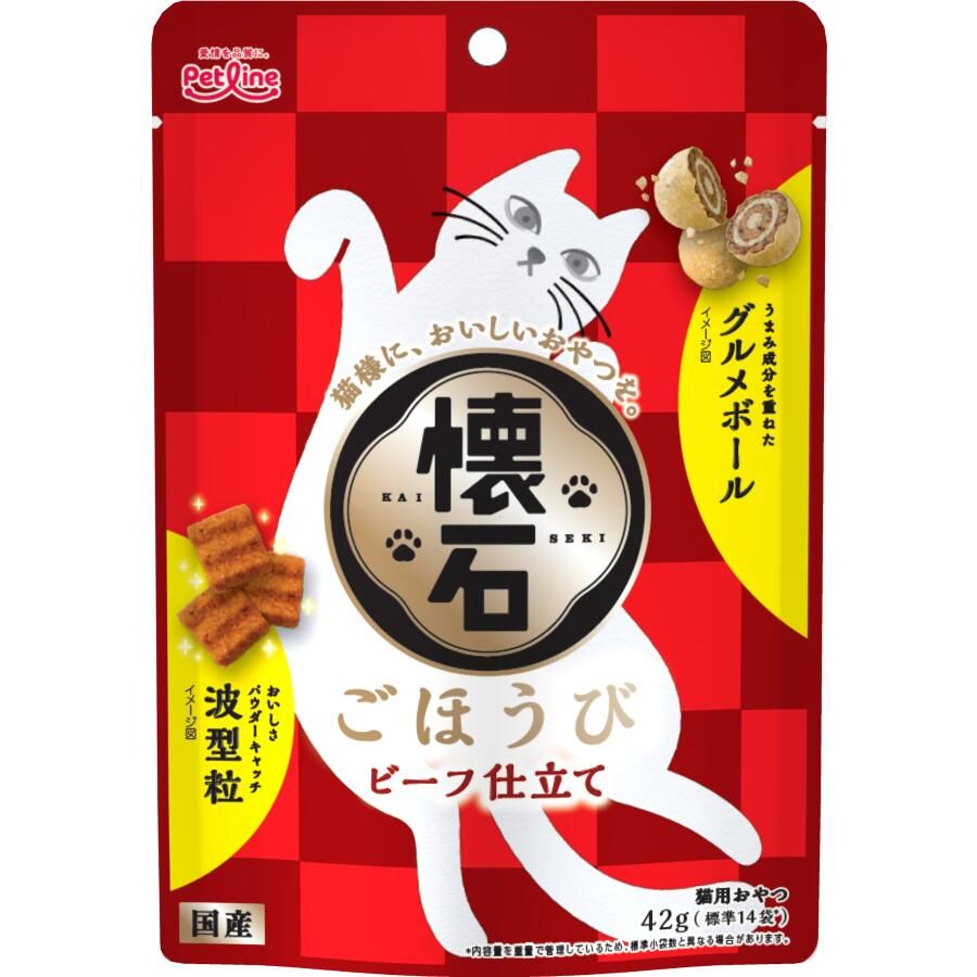 Petline 懷石犒賞 牛肉風味貓小食 42g（3gx14袋）