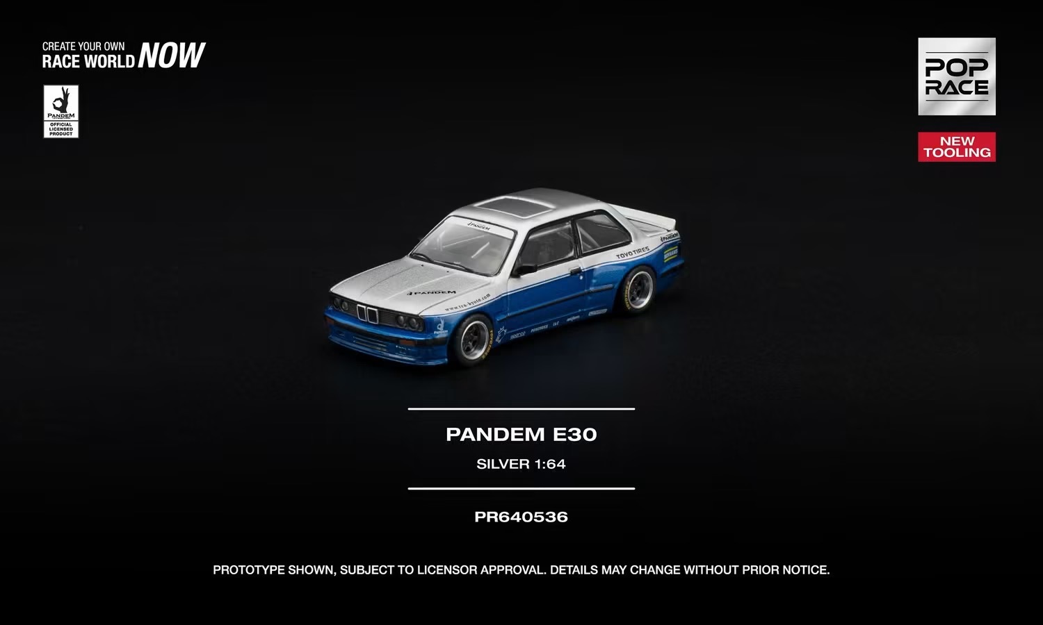 預訂PreOrder- Poprace PANDEM E30 SILVER PR640536