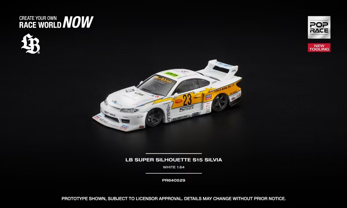 預訂PreOrder- Poprace LB SUPER SILHOUETTE S15 SILVIA - WHITE PR640529