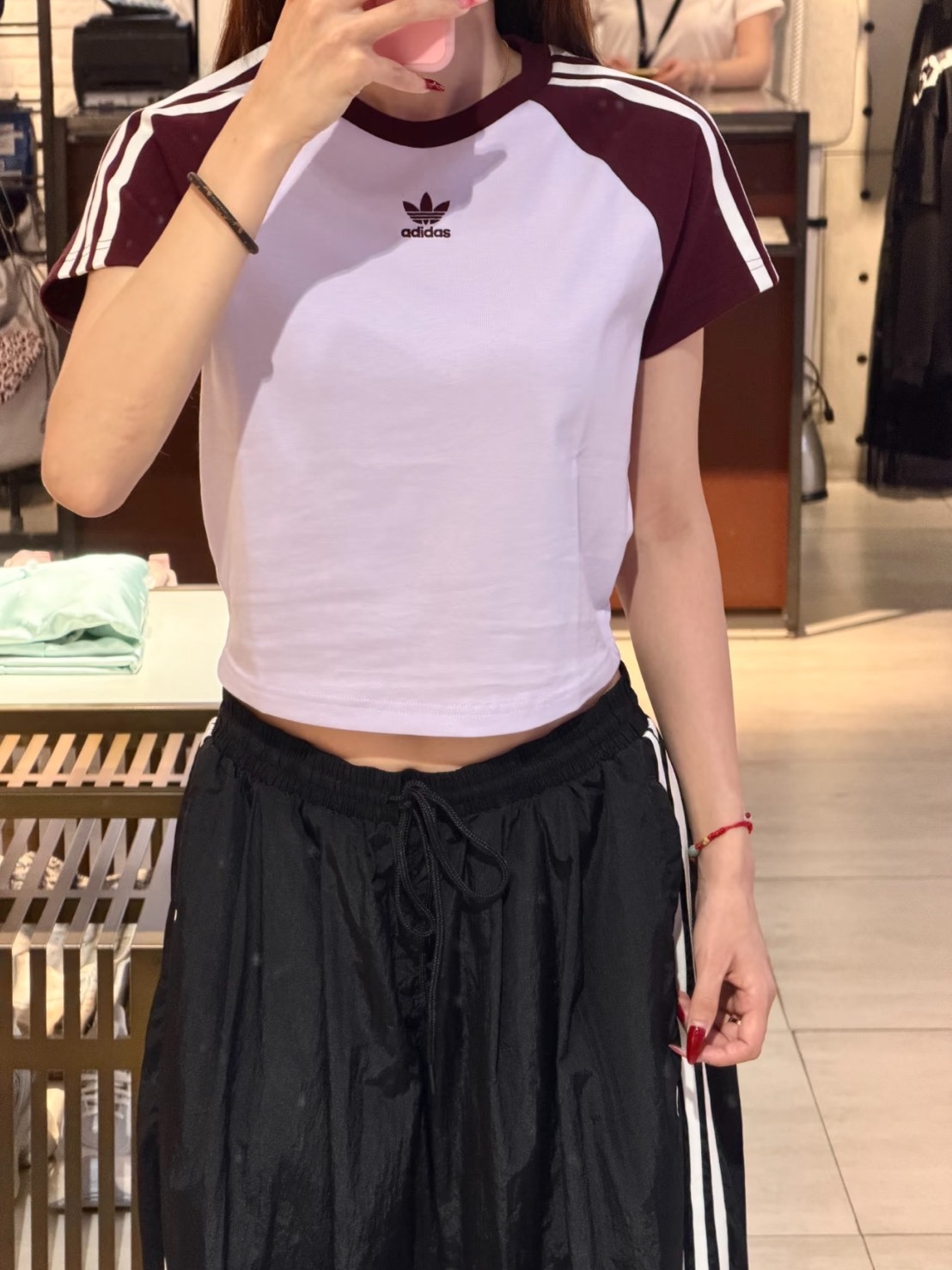 ADIDAS ORIGINALS BABY 條紋 圓領 短袖 女款