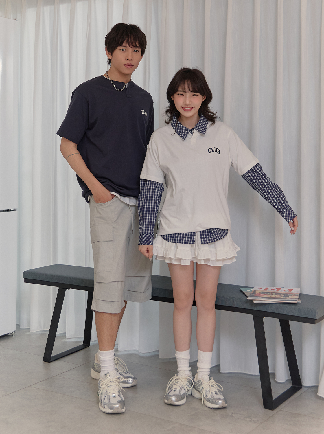 【期間限定】休閒繡花短TEE