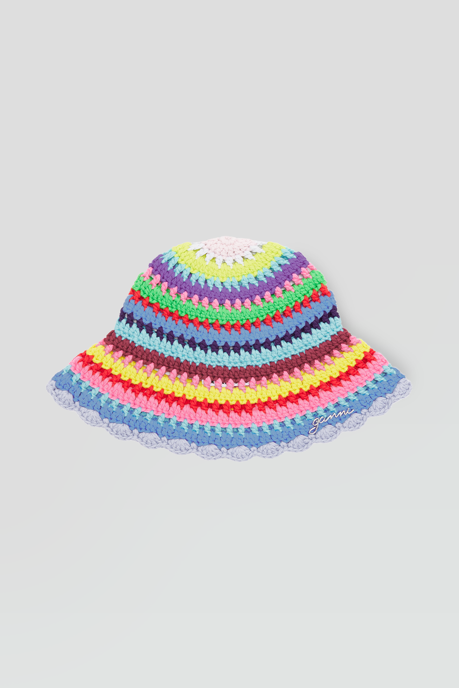GANNI｜CROCHET 條紋編織漁夫帽