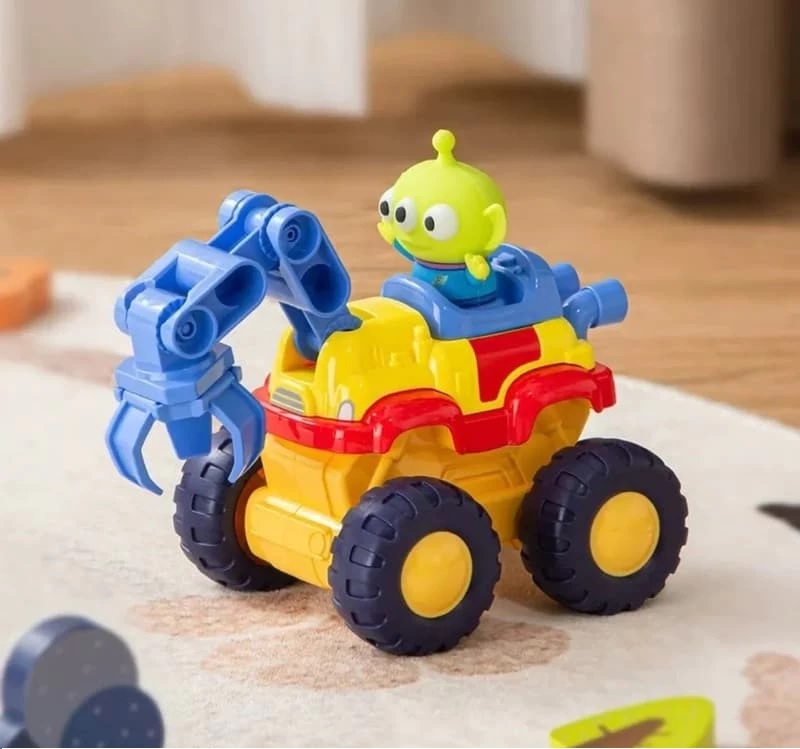 【玩具研究中心】迪士尼 組裝磨輪工程車 三眼怪爪子車