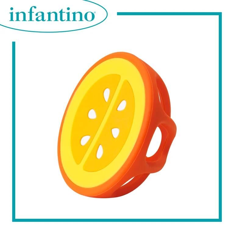 INFANTINO 舒緩矽膠牙膠 - 橘子