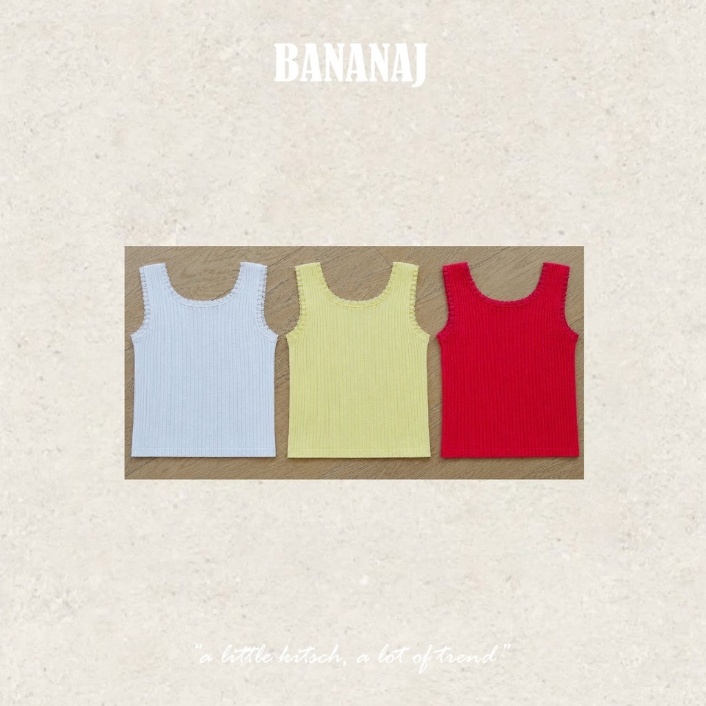 正韓夏Banana.J 三色捲邊背心