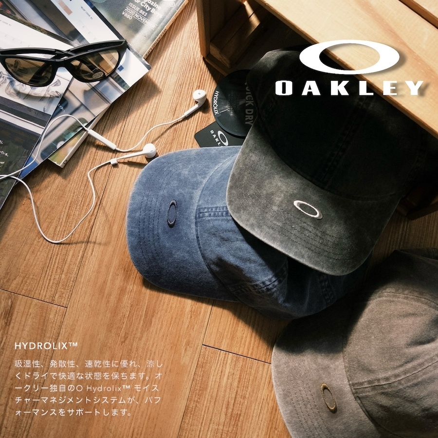 🇯🇵 Oakley Hydrolix tech 弧線刺繡logo 機能帽