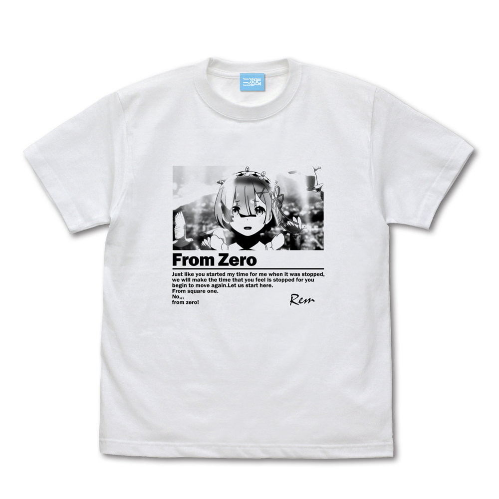 ｾﾞﾛから ｸﾞﾗﾌｨｯｸ Tｼｬﾂ/WHITE COSPA 070626