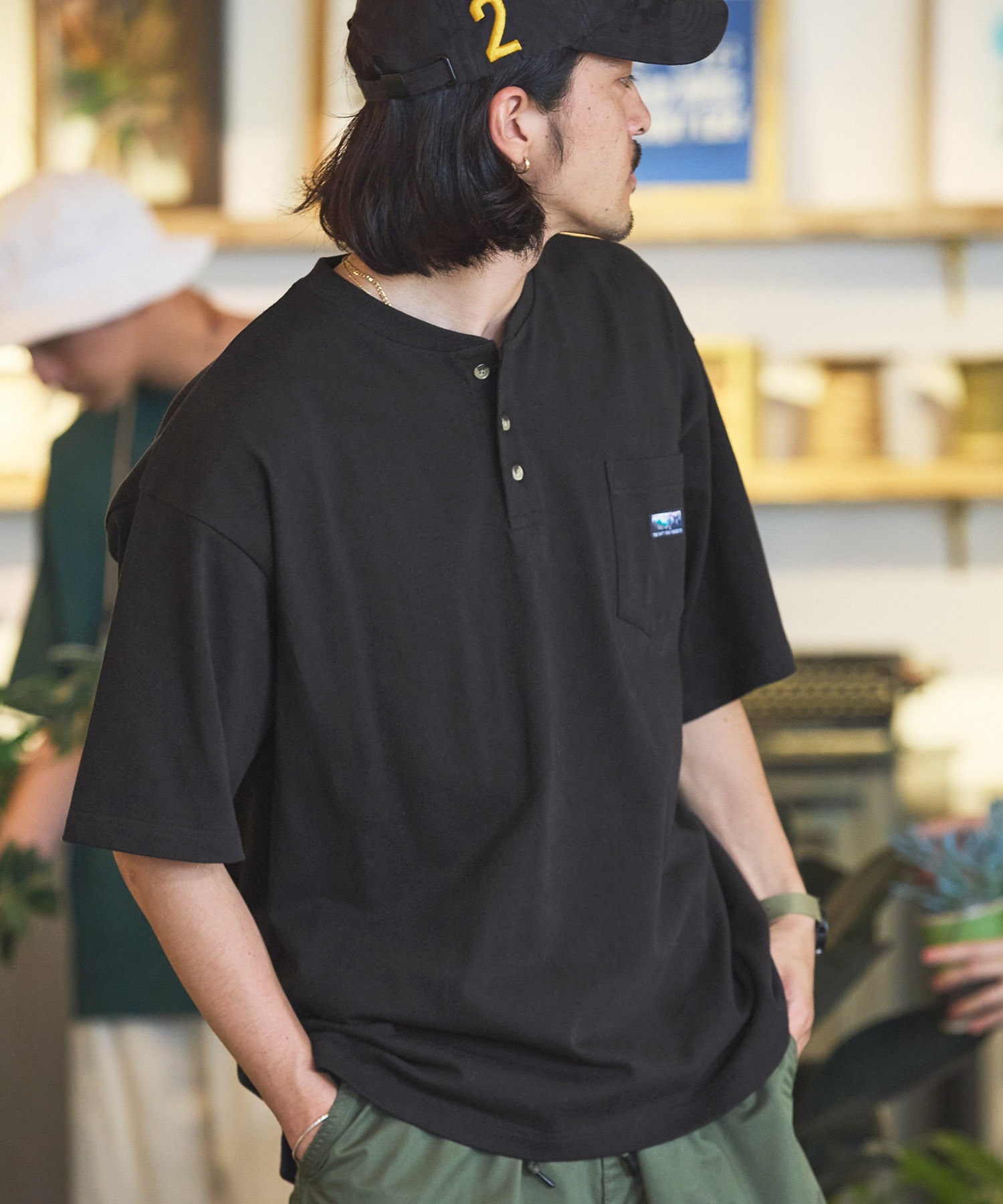 #代購 THE CRAFT CREW PRODUCTS 重磅棉 抗菌防臭 復古口袋亨利領短踢 十色