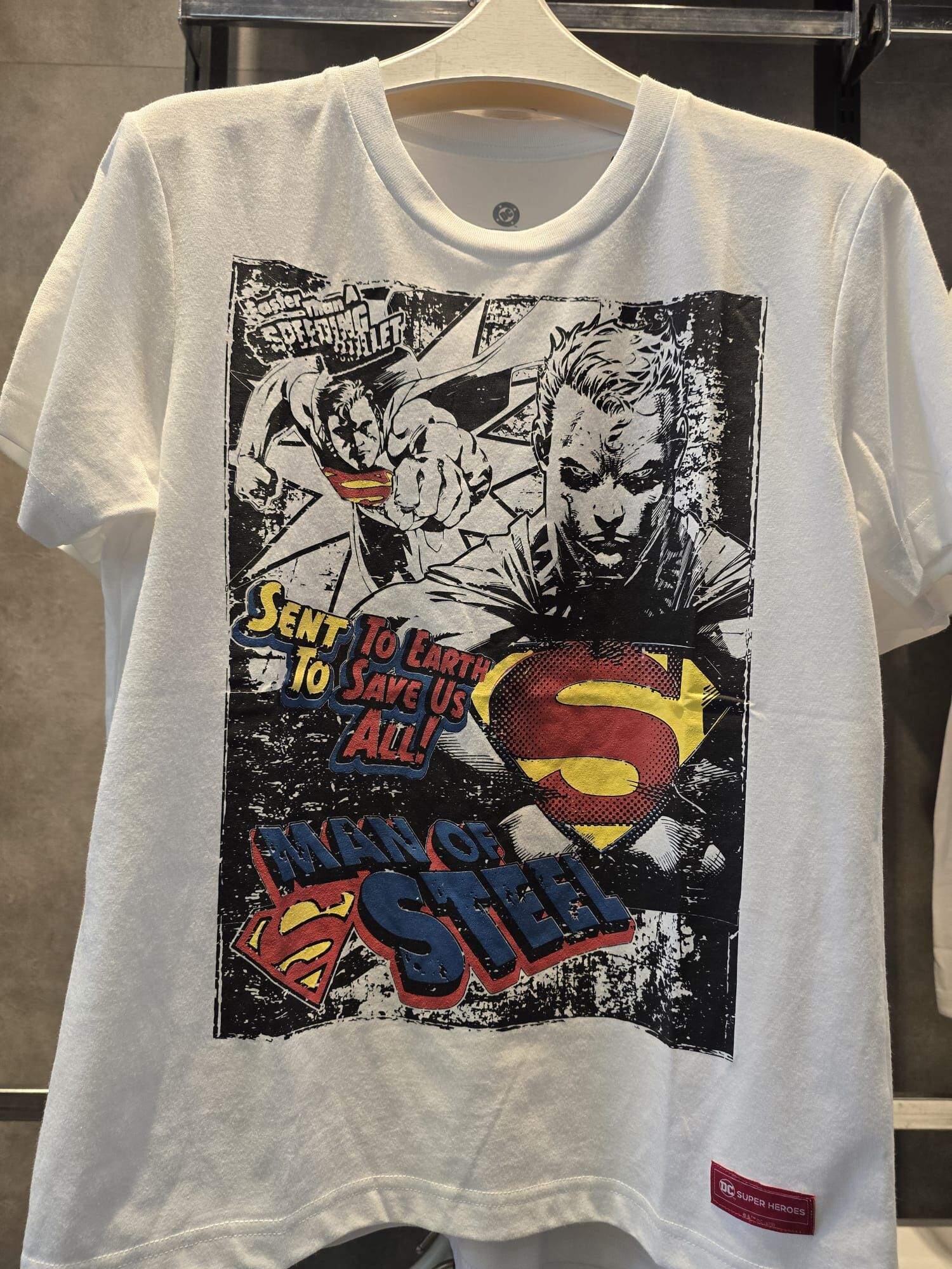 【直播】LX062209 Superman圖案印花短袖上衣(FSMT5236)