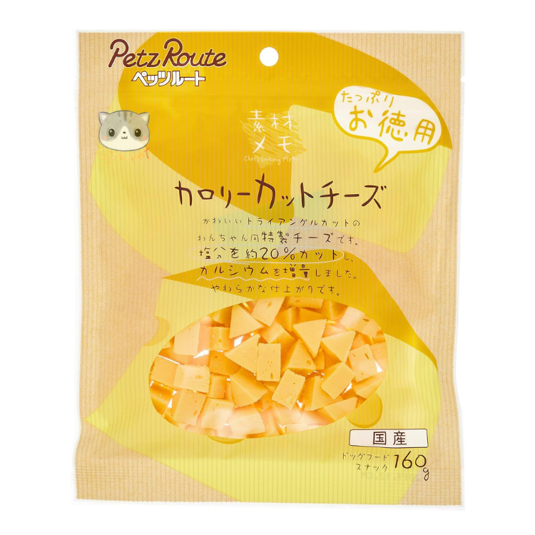 Petz Route 減鹽角切芝士 160g