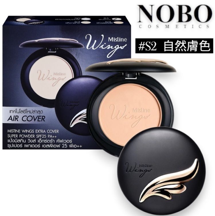 Mistine Wings - 完美遮瑕羽翼粉餅 #S2 [自然膚色] Spf25/Pa++ 10g (平行進口)