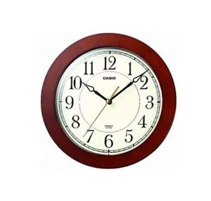CASIO IQ126-5D WALL CLOCK (BROWN FRAME) 500991435