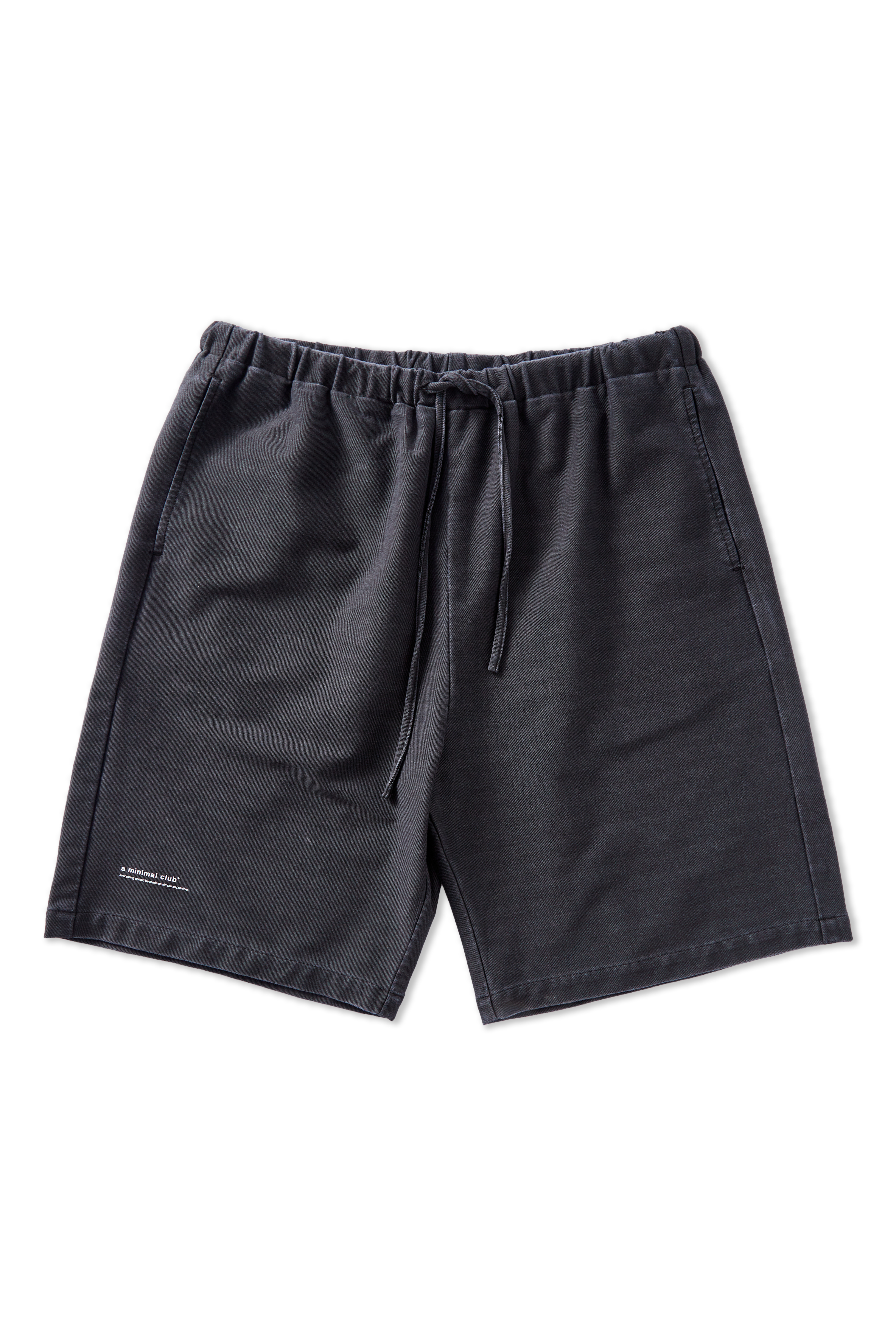 A MINIMAL CLUB BLACK DENIM SHORTS AM65SR01BK