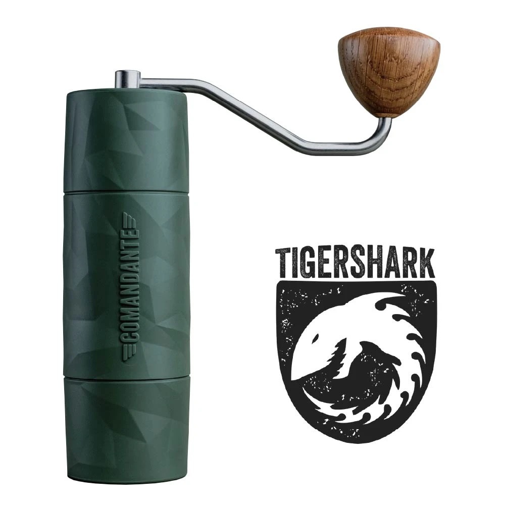 Comandante X25 手搖磨豆機｜森林綠 TIGERSHARK 虎鯊刀盤